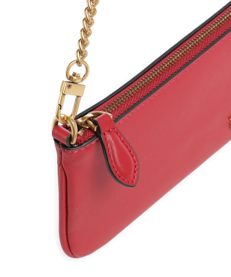 Pinko Flat Horizontal Sac porté épaule rosso rio/antique gold