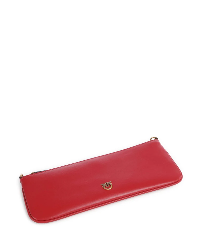 Pinko Flat Horizontal Sac porté épaule rosso rio/antique gold