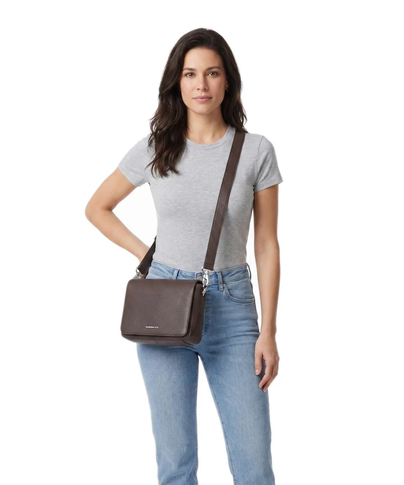 Mandarina Duck Mellow Leather Sac bandoulière espresso