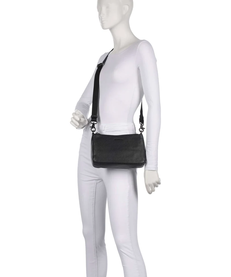 Mandarina Duck Mellow Leather Sac bandoulière nero