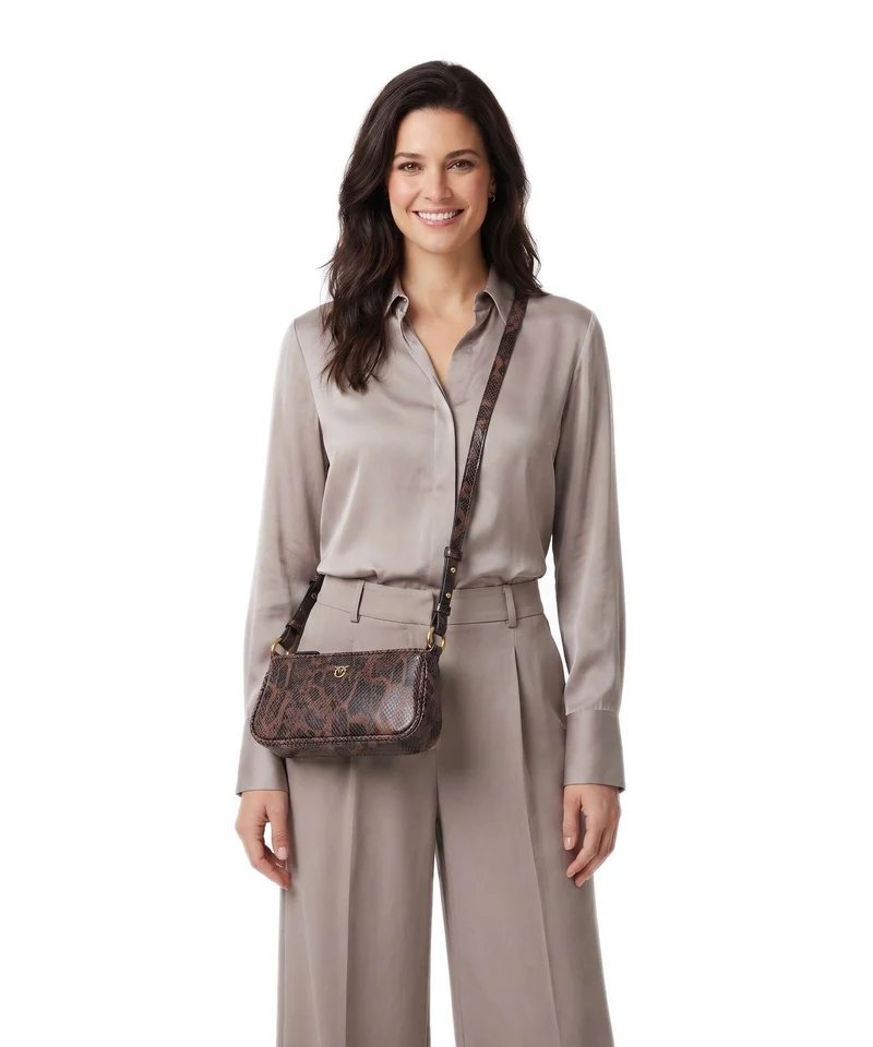 Pinko Half Moon Mini Sac bandoulière roccia/marrone/antique gold
