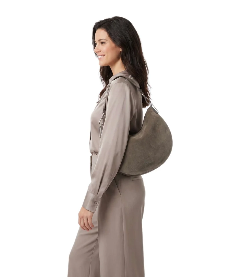 Coccinelle Sunup Suede Sac fourre-tout fango