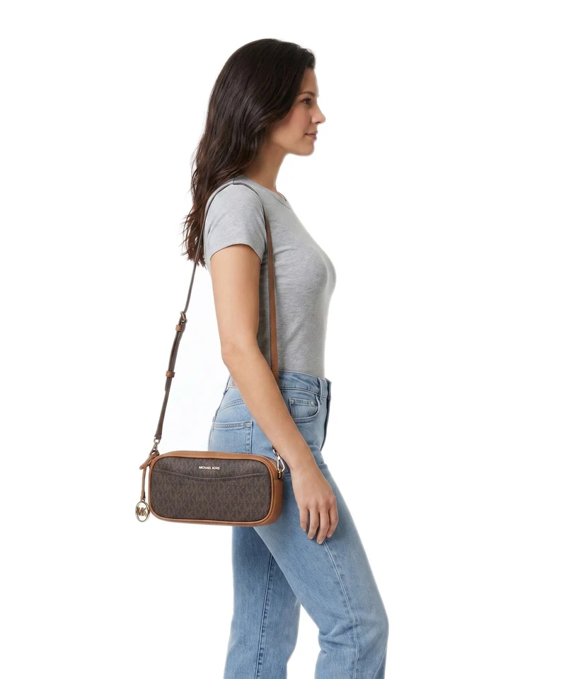 Michael Kors May Small Sac porté épaule brown/acorn
