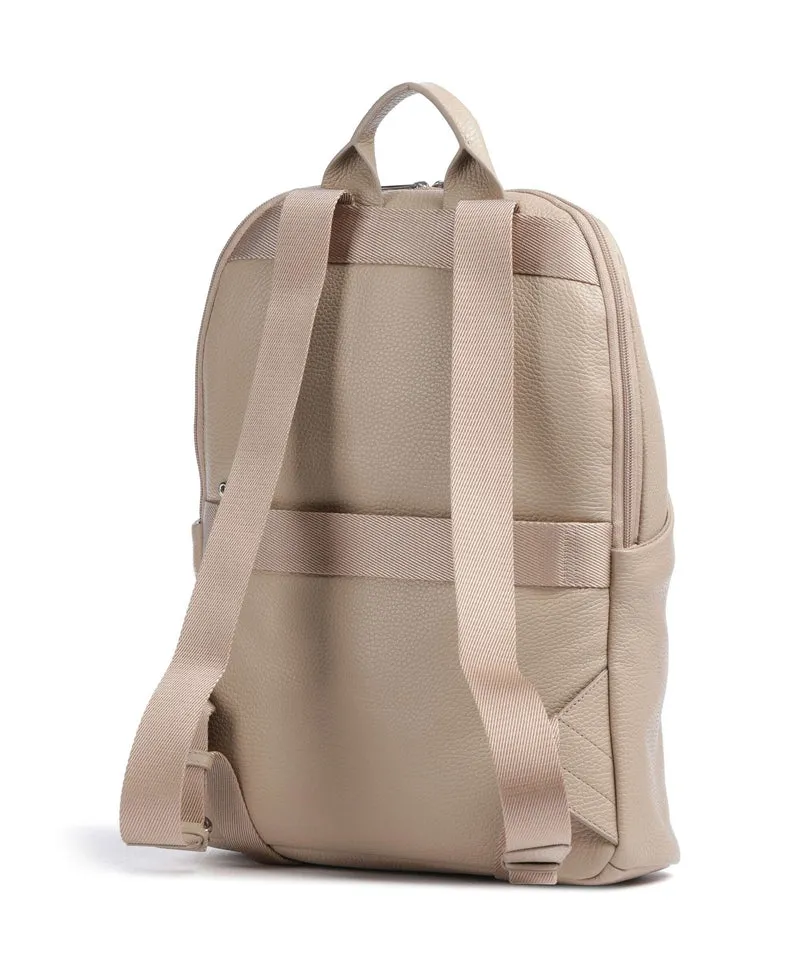 Mandarina Duck Mellow Leather Sac à dos warm taupe