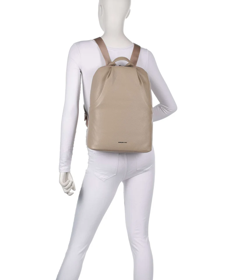Mandarina Duck Mellow Leather Sac à dos warm taupe