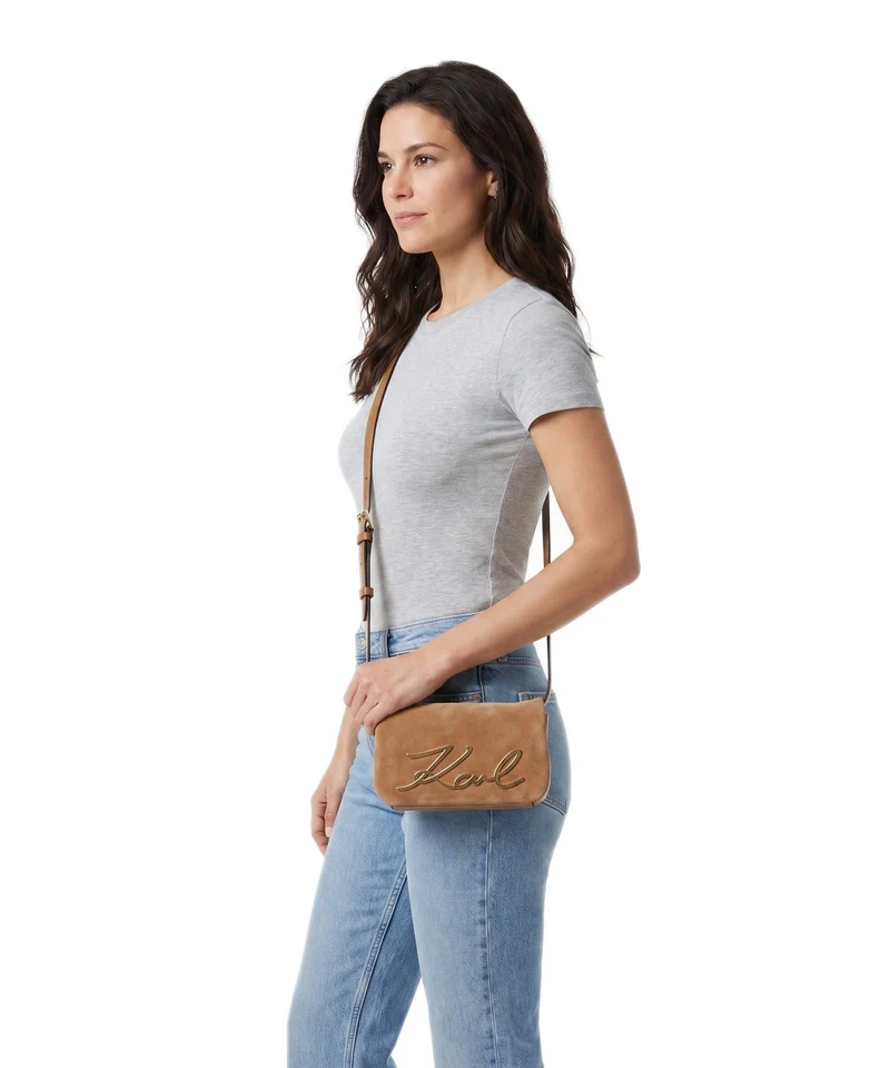 Karl Lagerfeld K/Signature 2.0 Soft Sac bandoulière caramel