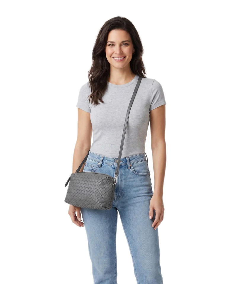 Abro Piuma Opaco Kaia Sac bandoulière zinc