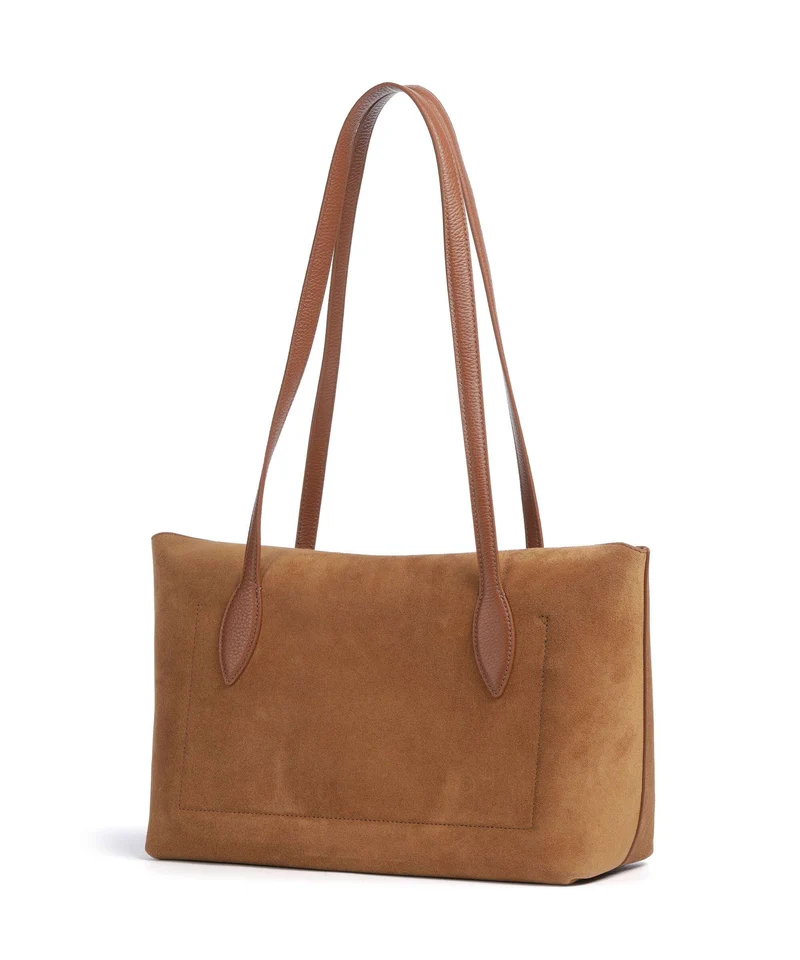 Coccinelle Thess Suede Cabas cognac