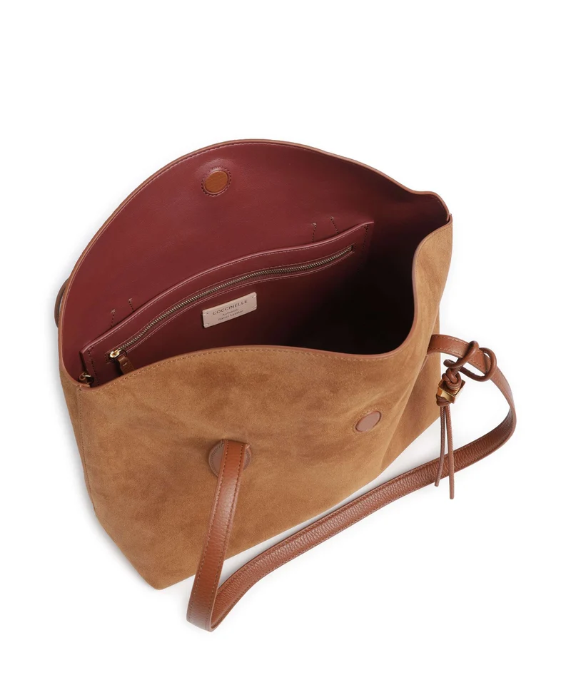 Coccinelle Thess Suede Cabas cognac