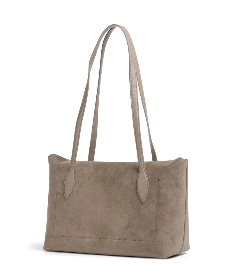 Coccinelle Thess Suede Cabas warm taupe