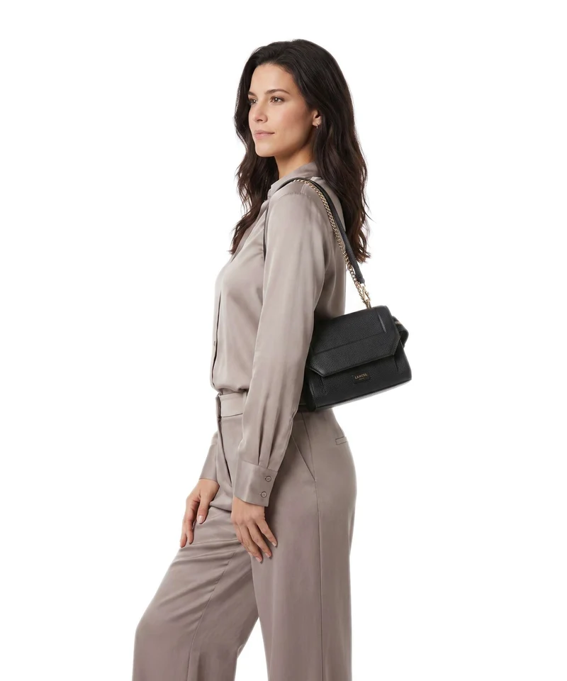 Lancel Ninon S Sac porté épaule black/gold