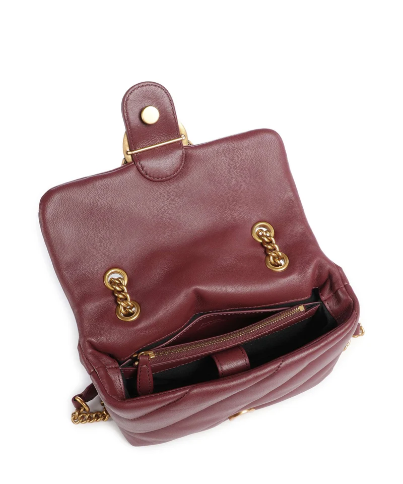 Pinko Love Puff Mini Sac porté épaule ribes intenso/antique gold