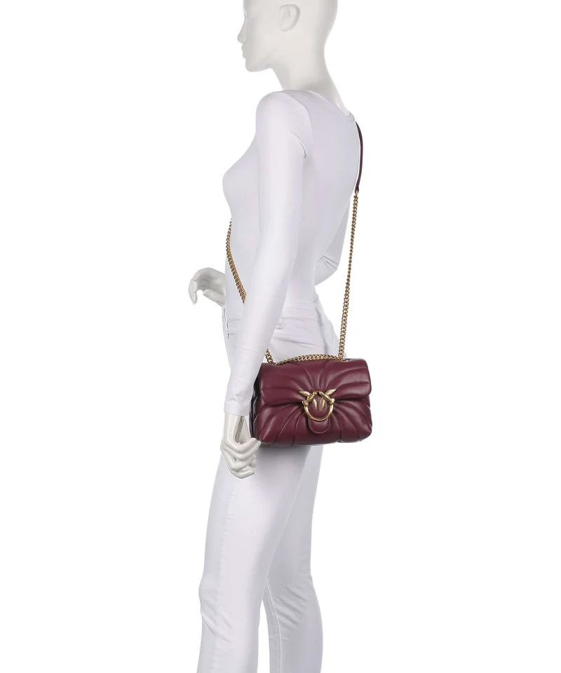 Pinko Love Puff Mini Sac porté épaule ribes intenso/antique gold