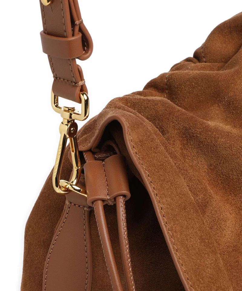 Coccinelle Lidia Suede Sac fourre-tout cognac