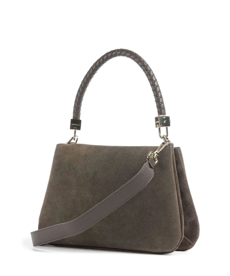 Coccinelle Tiggy Suede Sac porté épaule fango