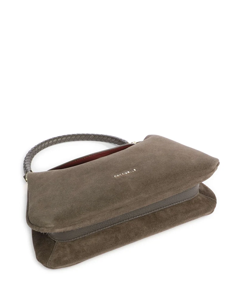 Coccinelle Tiggy Suede Sac porté épaule fango