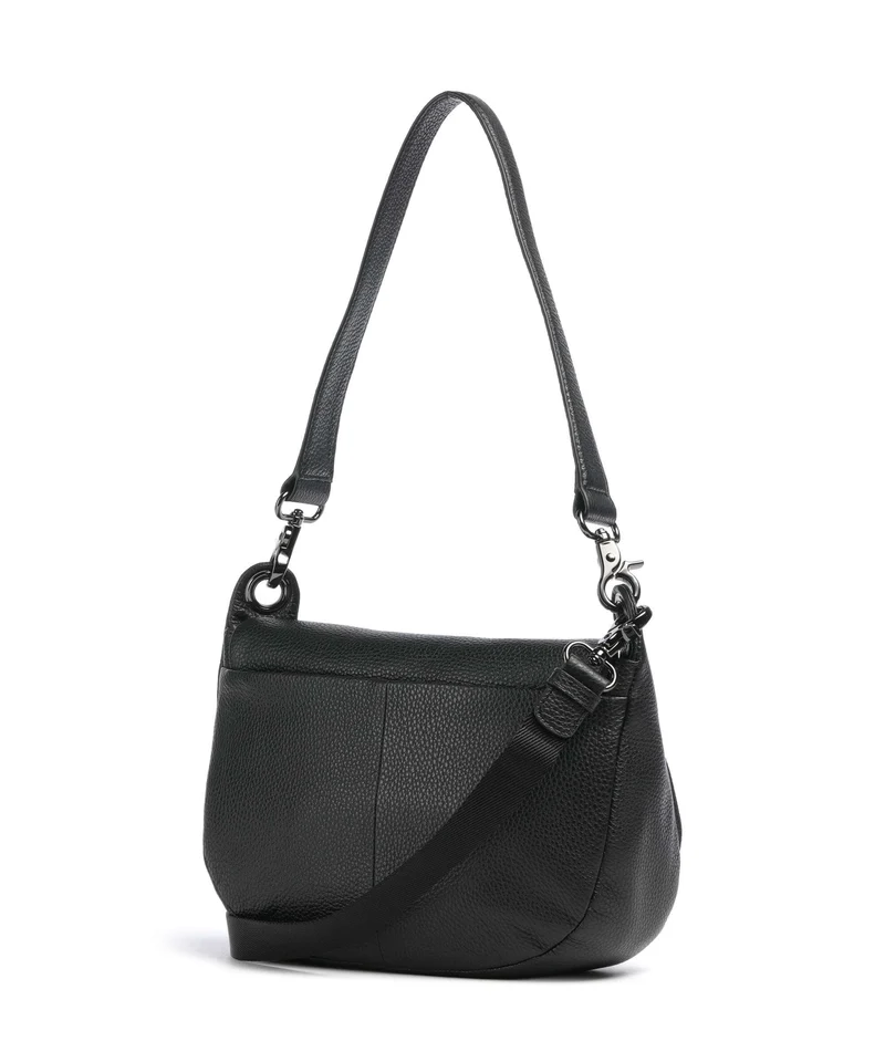 Mandarina Duck Mellow Leather Sac porté épaule nero