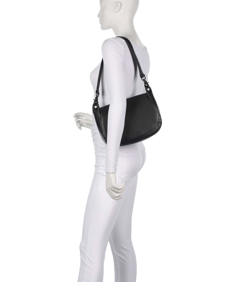 Mandarina Duck Mellow Leather Sac porté épaule nero