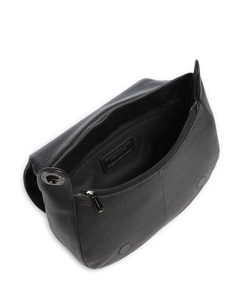Mandarina Duck Mellow Leather Sac porté épaule nero