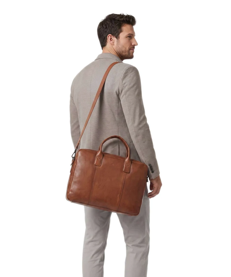 Markberg AshtonMBG Porte-document cognac