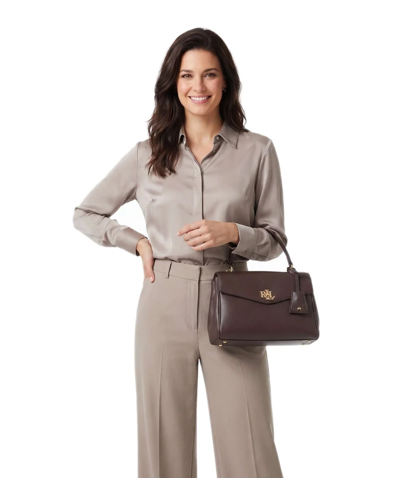 Lauren Ralph Lauren Farrah Small Sac à main chestnut brown