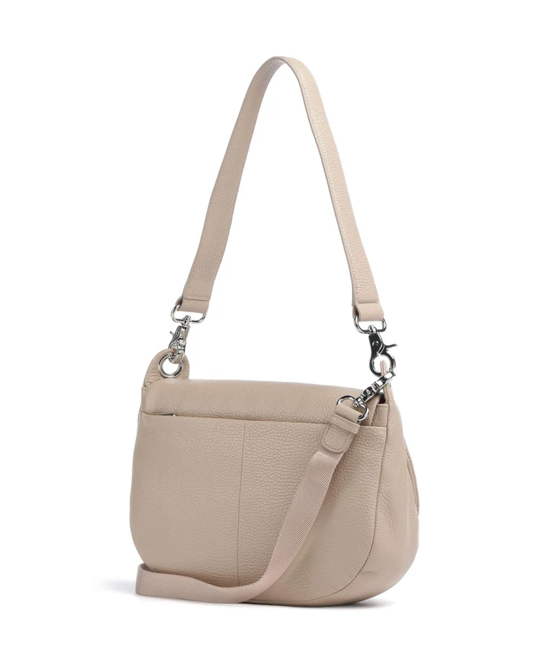 Mandarina Duck Mellow Leather Sac porté épaule warm taupe