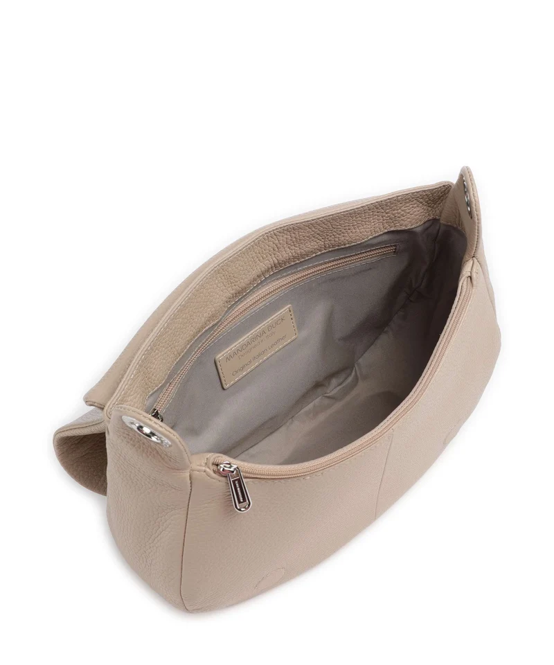 Mandarina Duck Mellow Leather Sac porté épaule warm taupe