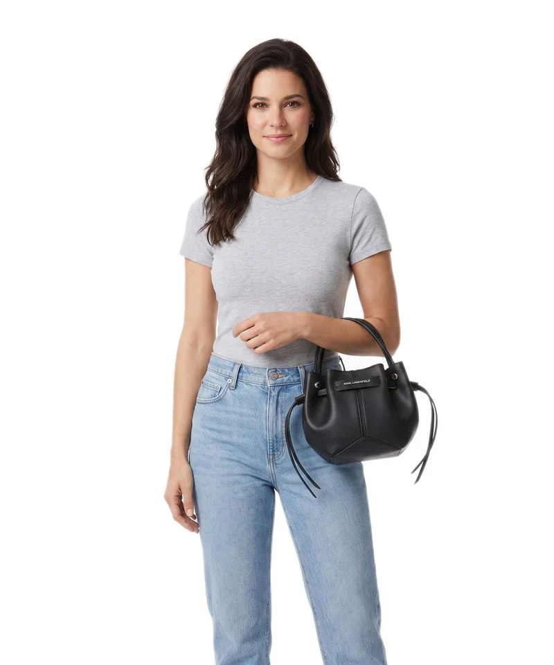 Karl Lagerfeld K/Pierced Mini Sac à main black nickel