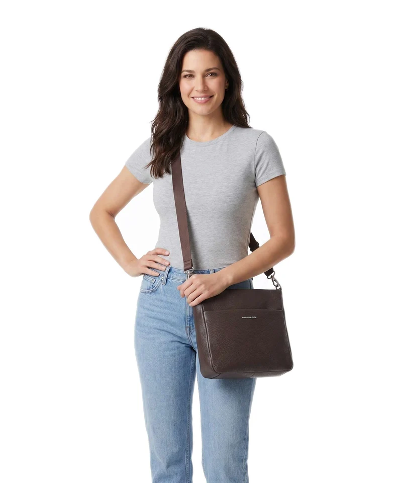 Mandarina Duck Mellow Leather Sac bandoulière espresso