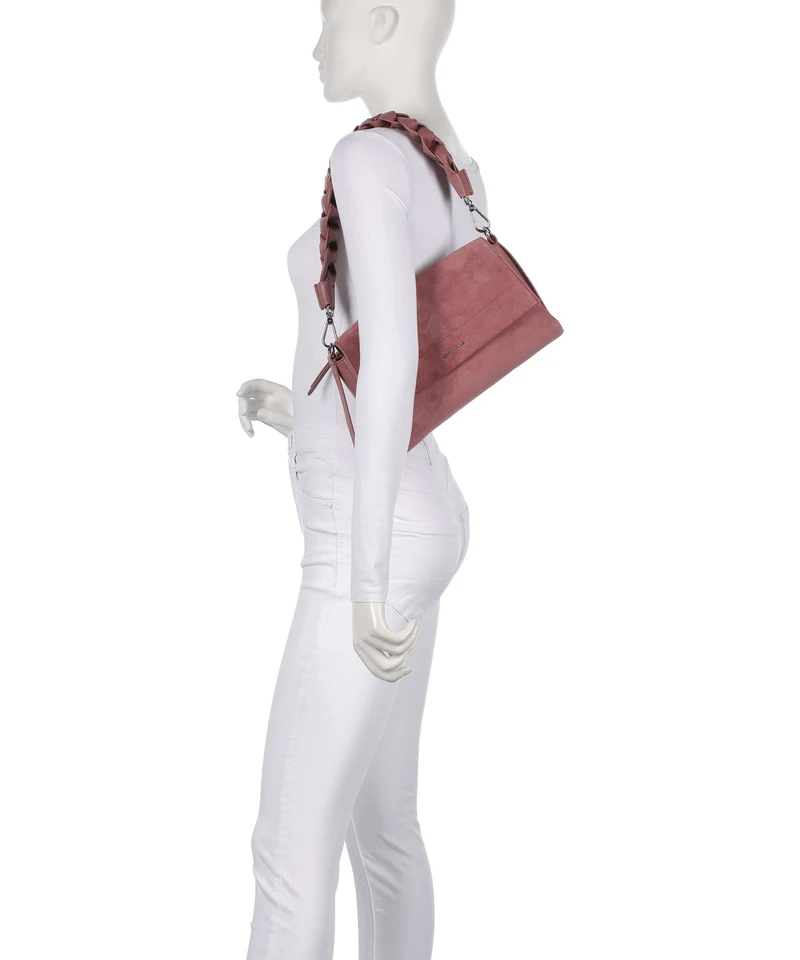 Coccinelle Boheme Suede Sac porté épaule winter rose
