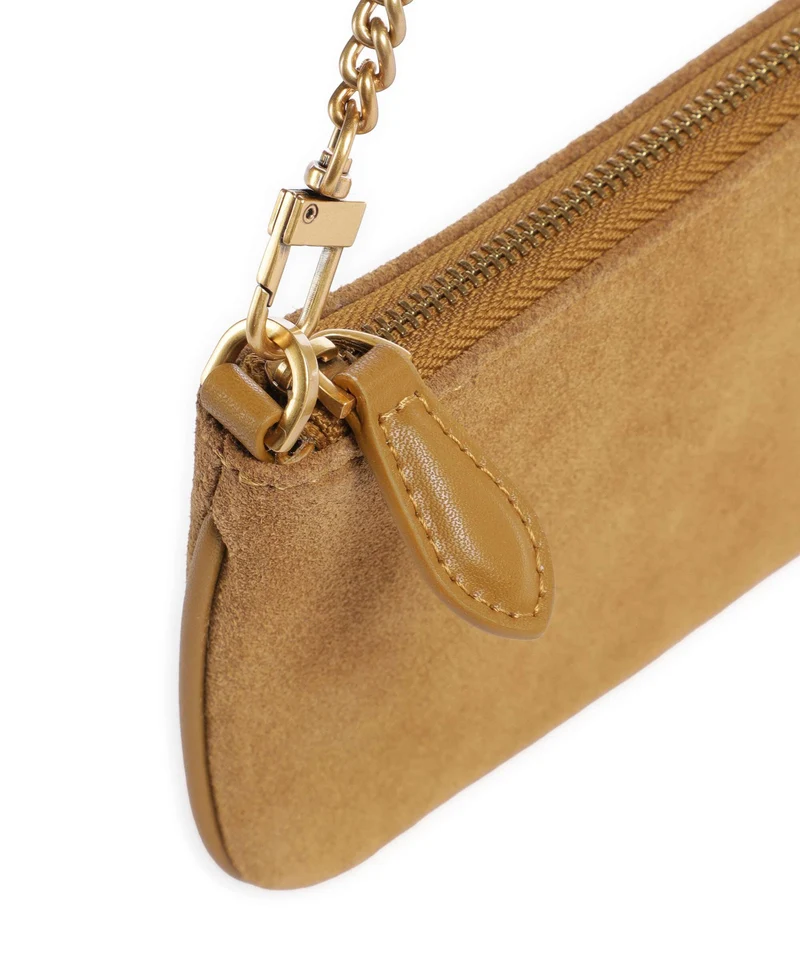 Pinko Flat Horizontal Sac porté épaule marrone dorato/antique gold