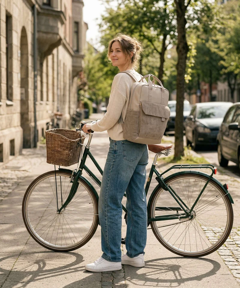 Zwei Lou LUR130 Sac à dos cord mocca