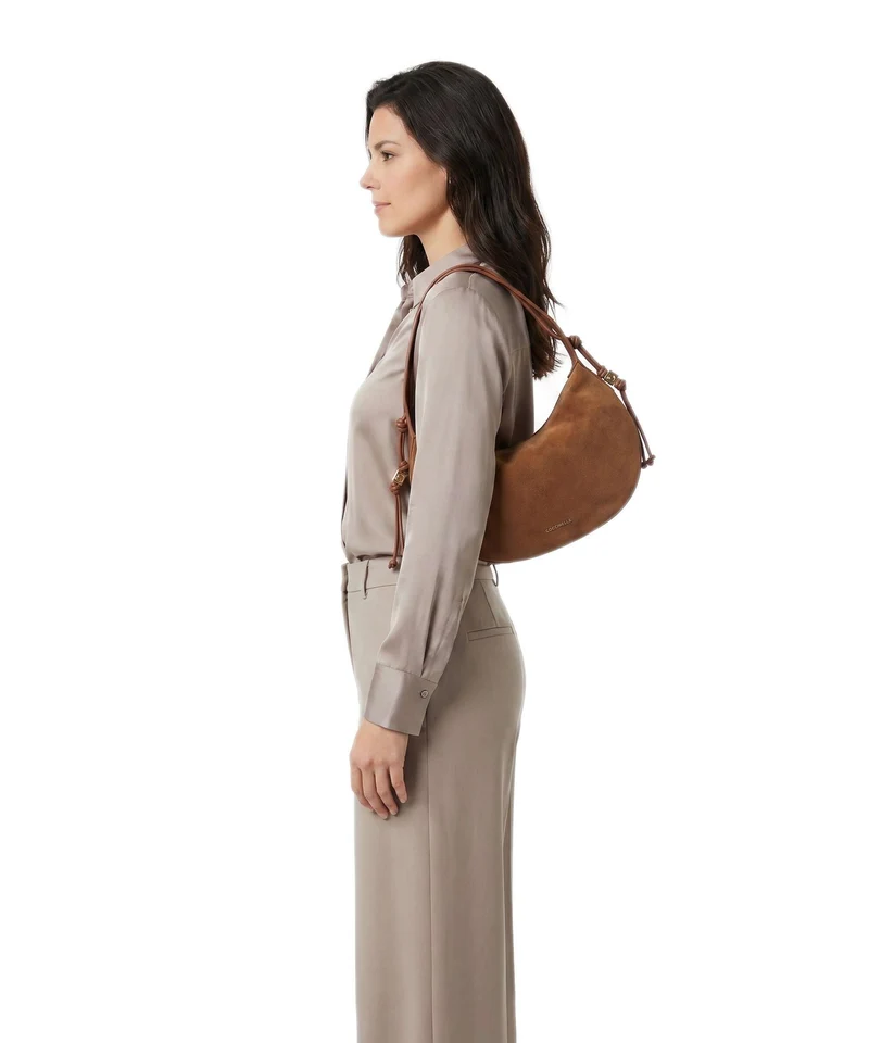 Coccinelle Thess Suede Sac fourre-tout cognac