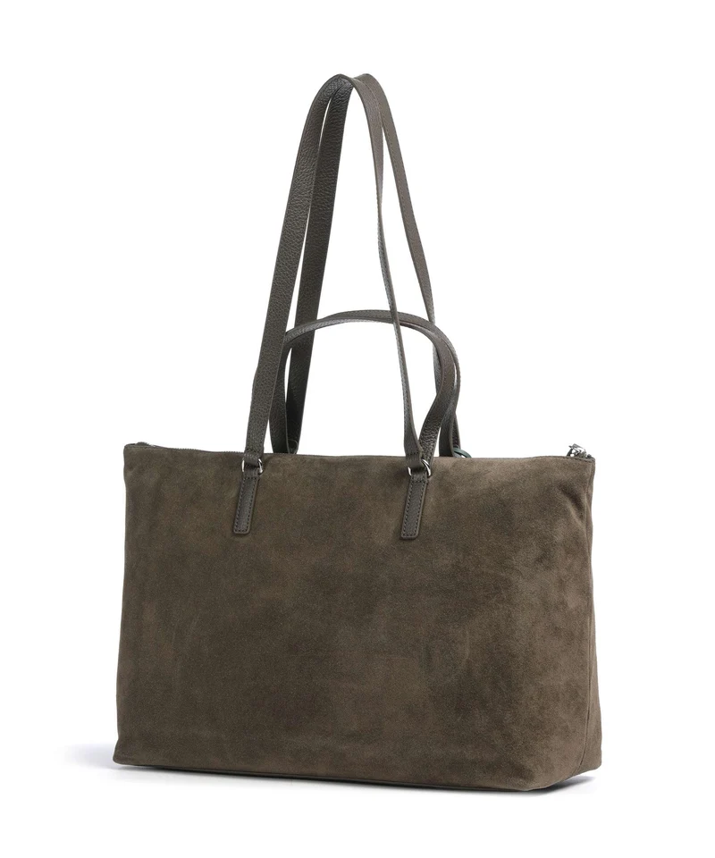 Coccinelle Beat Generation Suede Cabas fango