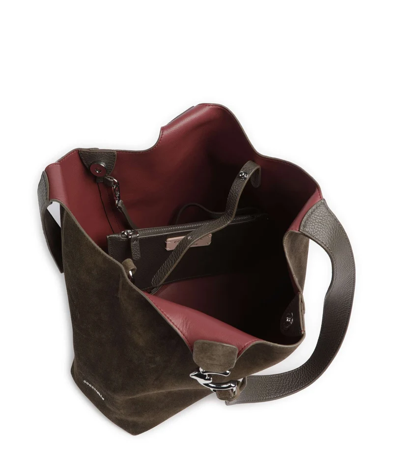 Coccinelle C-Easy Suede Sac fourre-tout fango
