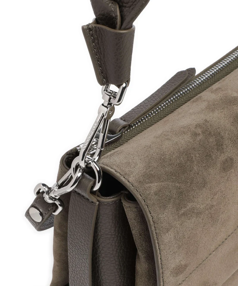 Coccinelle Boheme Suede Sac porté épaule fango
