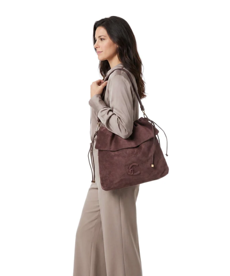 Coccinelle Lidia Suede Sac fourre-tout berry