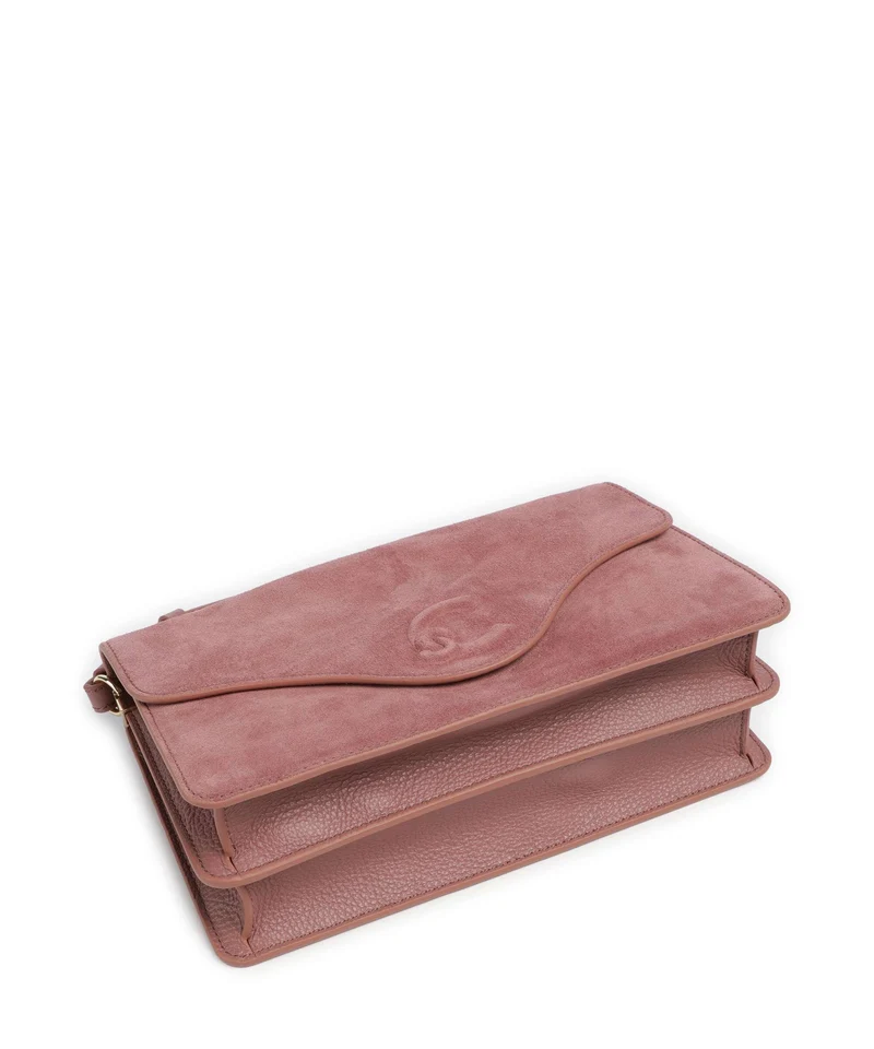Coccinelle C-Me Softy Suede Sac porté épaule winter rose