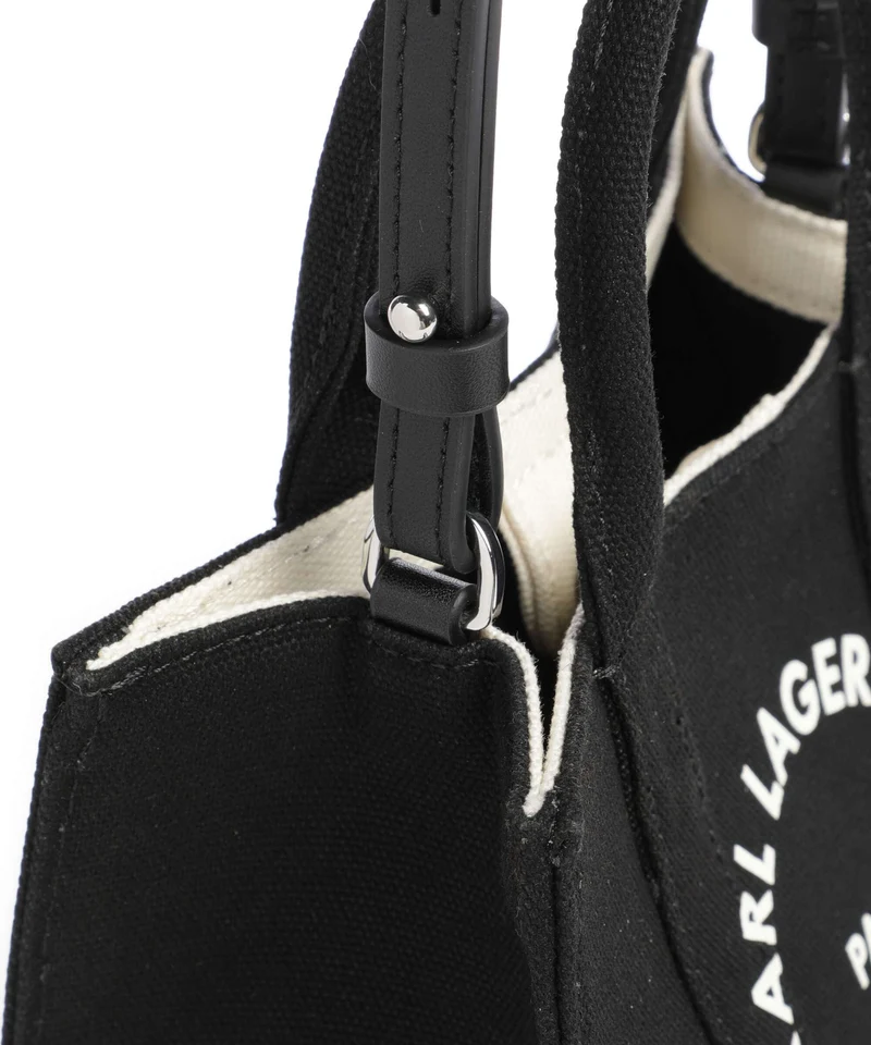 Karl Lagerfeld K/Rue St Guillaume Medium Sac à main cannoli cream/black