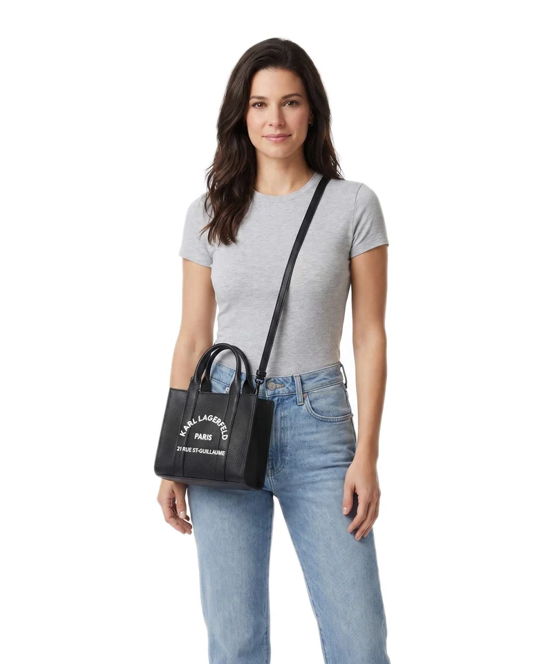 Karl Lagerfeld K/Rue St Guillaume Mini Sac à main white/black