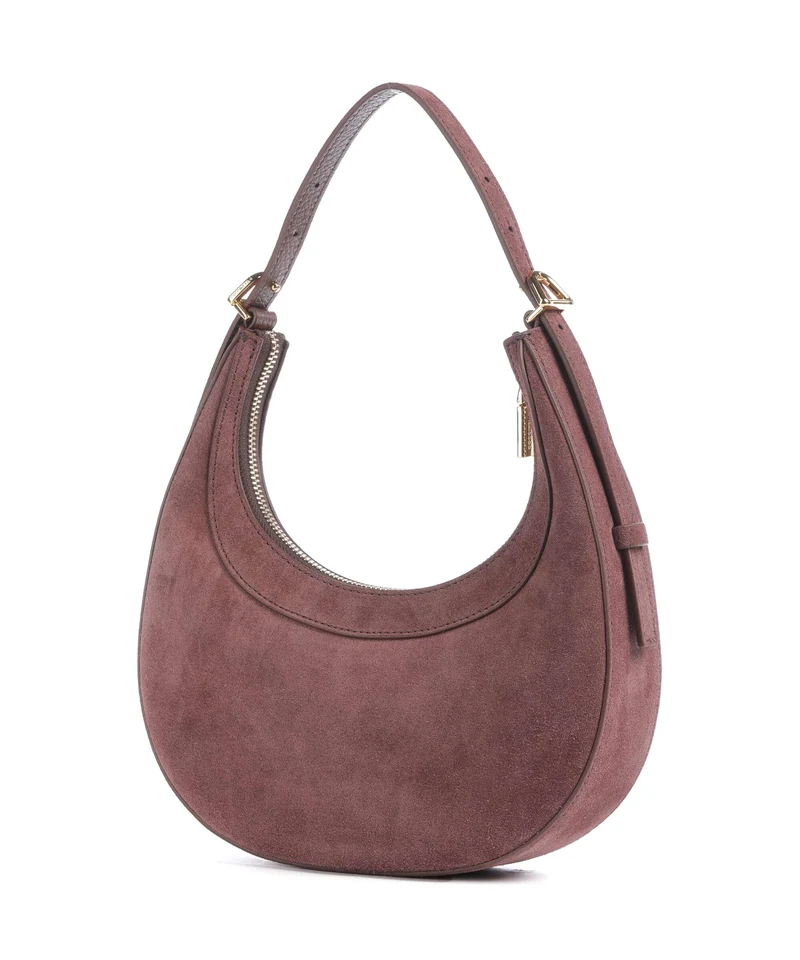 Coccinelle Whisper Suede Sac porté épaule berry