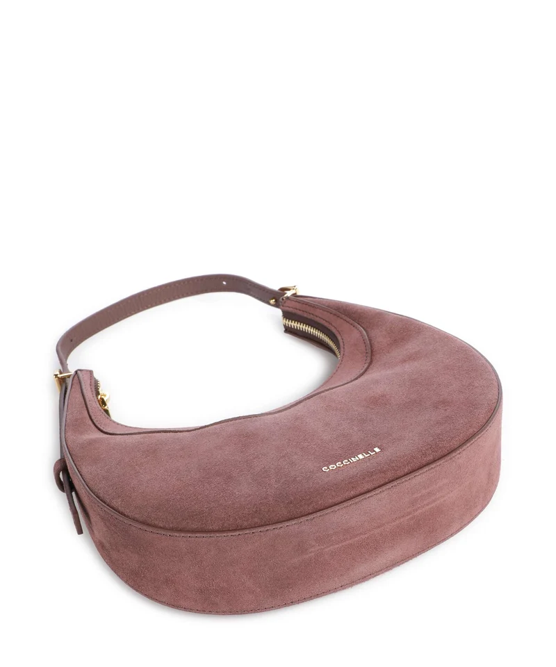 Coccinelle Whisper Suede Sac porté épaule berry