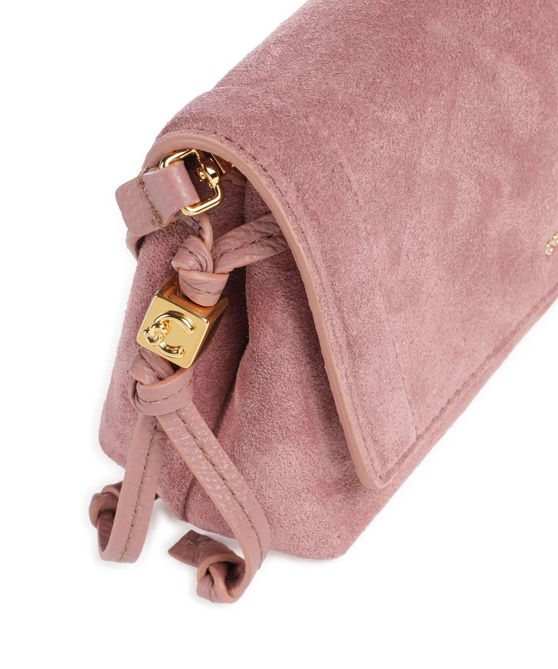 Coccinelle Thess Suede Sac bandoulière winter rose