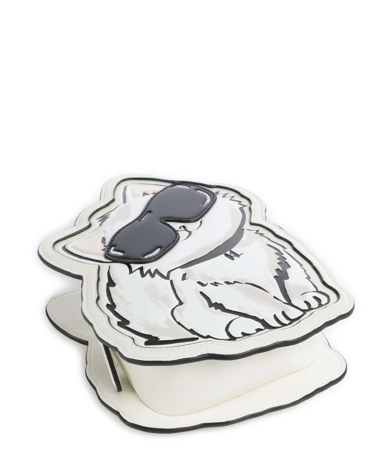 Karl Lagerfeld Ikon Choupette Sac bandoulière off white