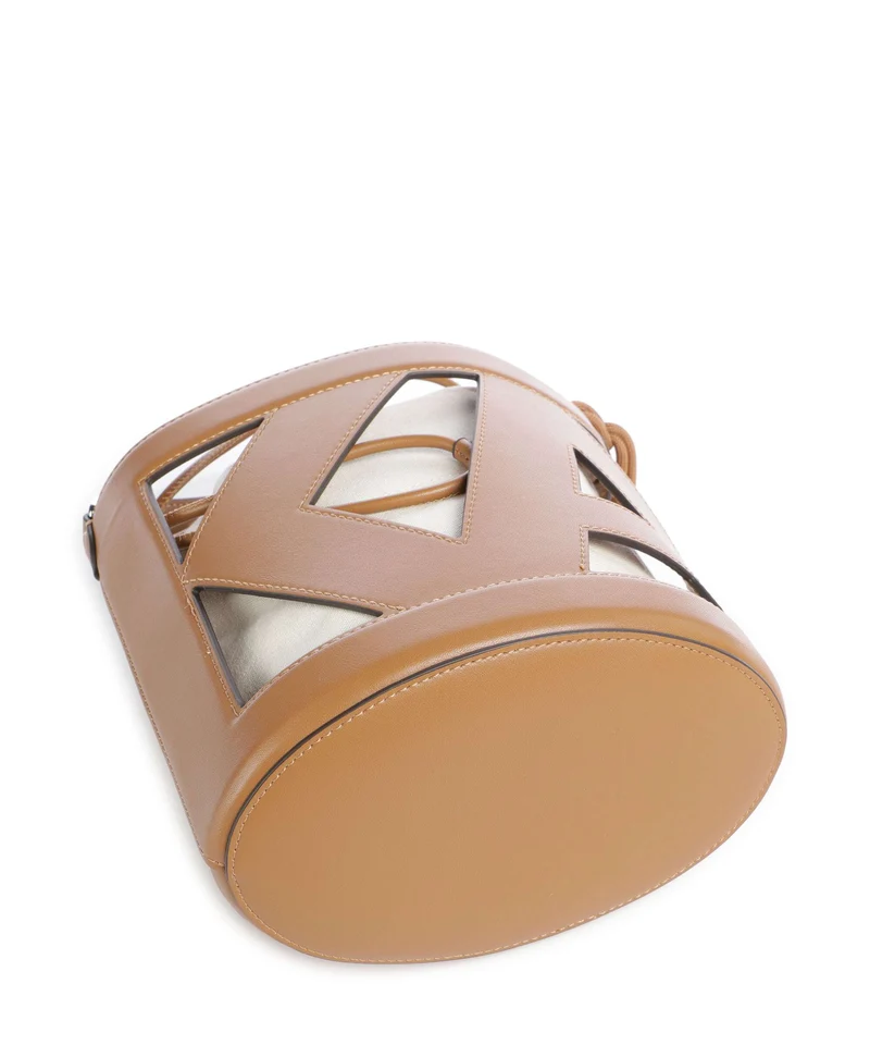 Karl Lagerfeld Ikon Monogram Sac seau diagonal cream monogram