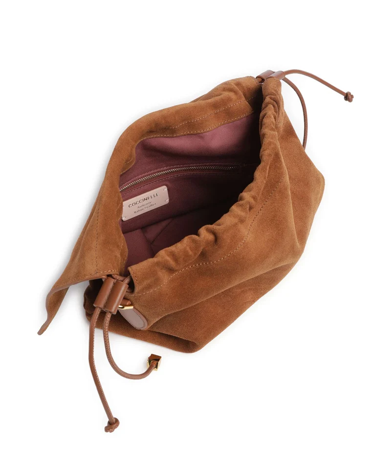 Coccinelle Lidia Suede Sac fourre-tout cognac