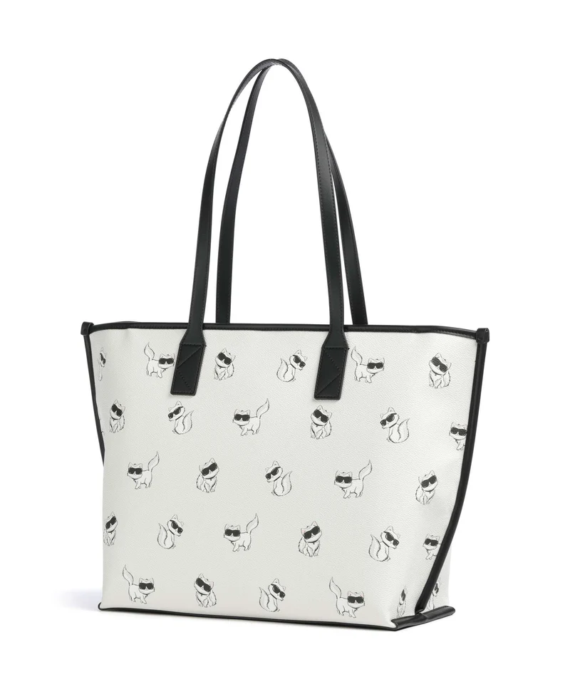 Karl Lagerfeld Ikon Choupette Cabas off white