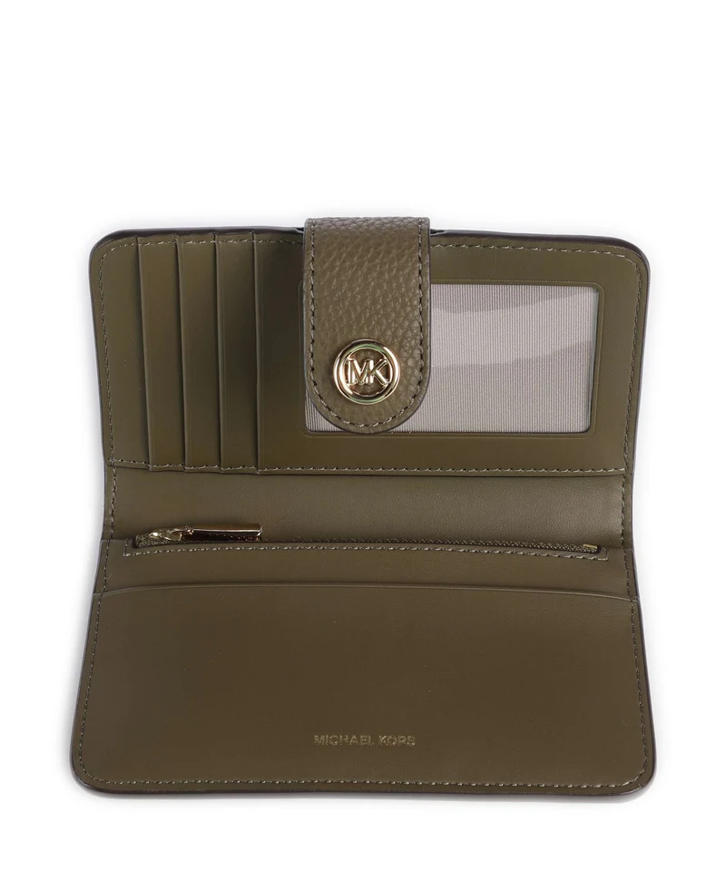 Michael Kors MK Pop Charm Medium Portefeuille loden