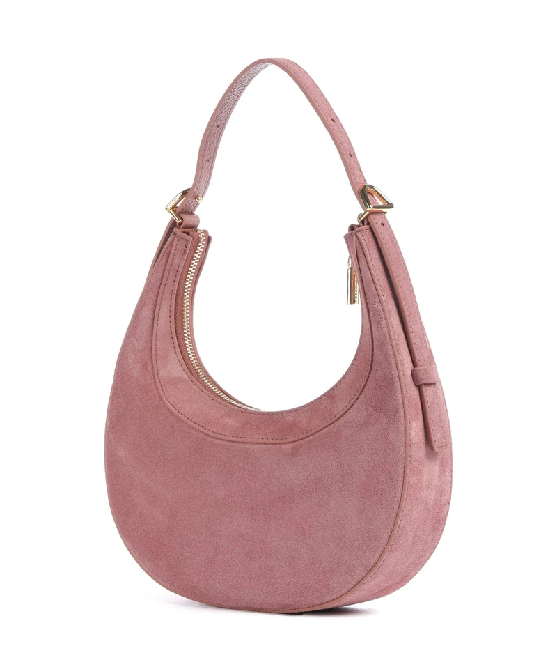 Coccinelle Whisper Suede Sac porté épaule winter rose