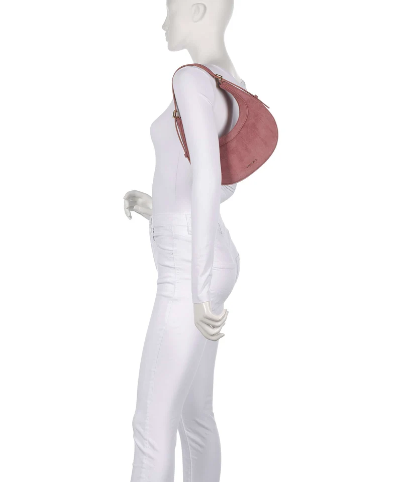 Coccinelle Whisper Suede Sac porté épaule winter rose